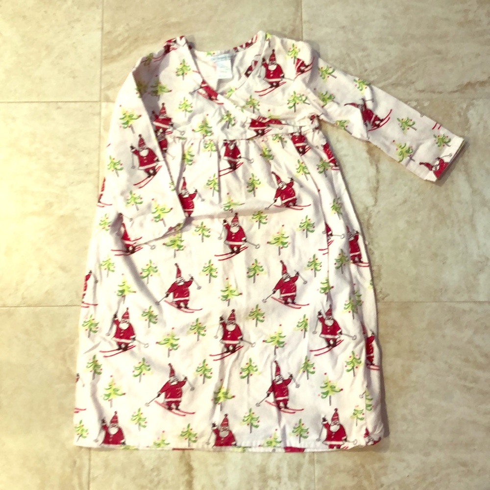 Company Store Christmas Skiing Santa’s Nightgown